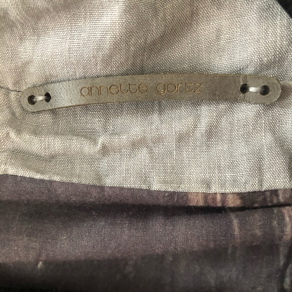 Annette Görtz oversized gray linen trench jacket - Picture 6 of 8